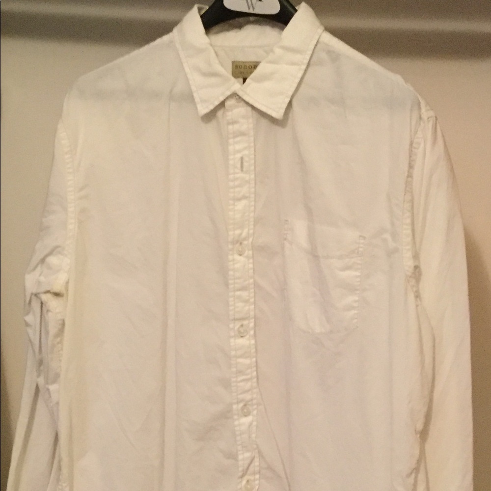 Summer weight long sleeve button down